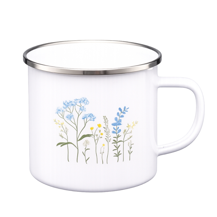 Kubek emaliowany VIRTUO 9cm/0,5L wzór 3